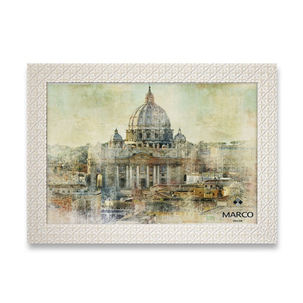 Рамка MARCO decor 2712 1 фото 30х40 см белый с бежевым 