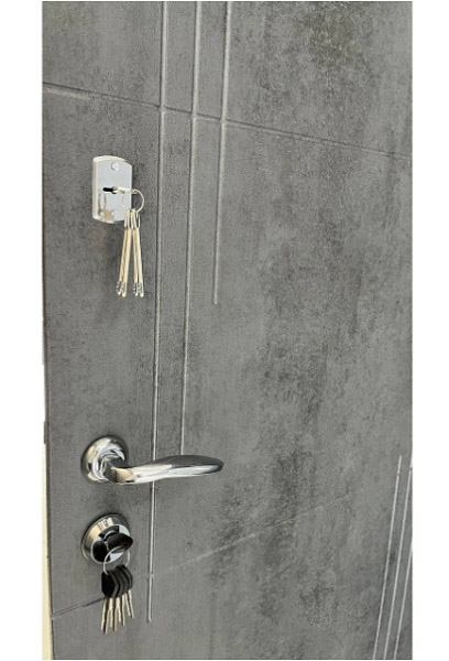 Двері вхідні Tarimus 90 Сімейна грей 2050x860 мм праві