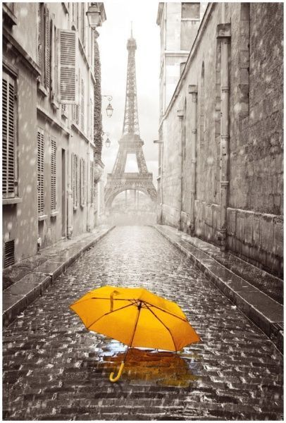 Плитка Tiger Желтый зонтик панно 89,1x60 