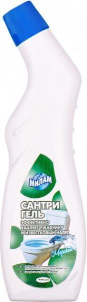Средство для чистки унитаза МИЛАМ Сантри гель Морская свежесть 