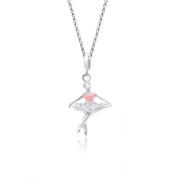 Кулон UMa&UMi Балерина розовая