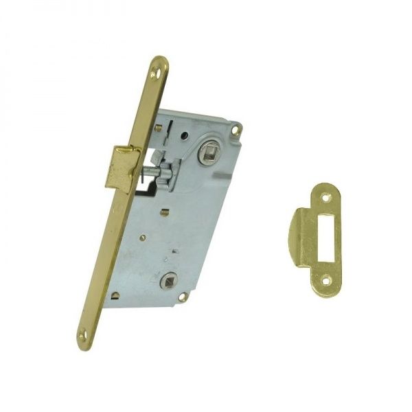 Дверний замок міжкімнатний STV UNI9171 BP з відповідною планкою латунь