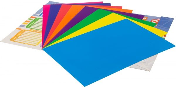 Картон цветной Фиксики А4 9 л. 9 цветов Mandarin