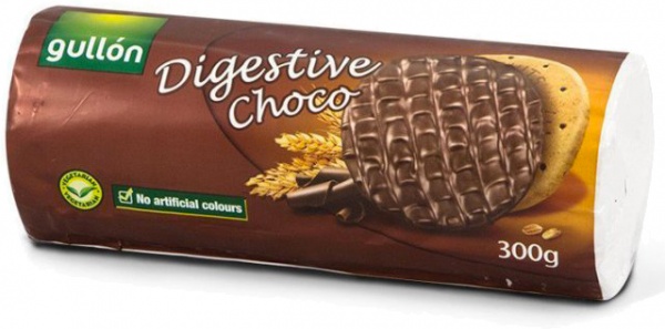 Печенье Gullon Digestive с шоколадом 300 г 