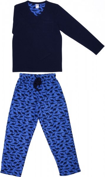 Костюм домашний мужской La Nuit Basic Dinosaur р. M синий 
