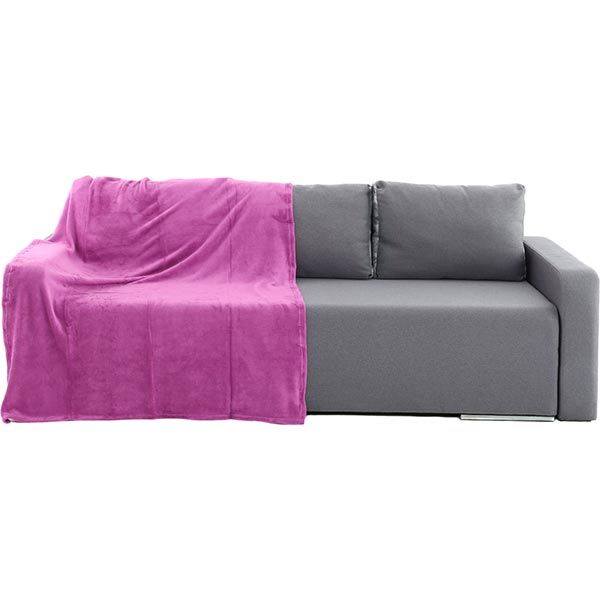 Плед мікрофібра Underprice Веселка фіолетовий 125x150 см