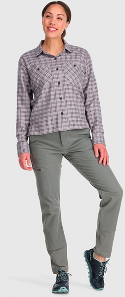 Сорочка Outdoor Research WOMEN'S FEEDBACK LIGHTWEIGHT FLANNEL SHIRT 300133-2223 р. S сірий