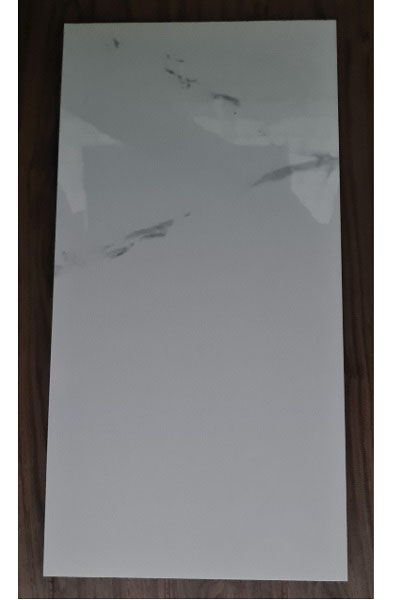 3D-панель из ПВХ самоклеющаяся HODM Белый мрамор 600x300 мм