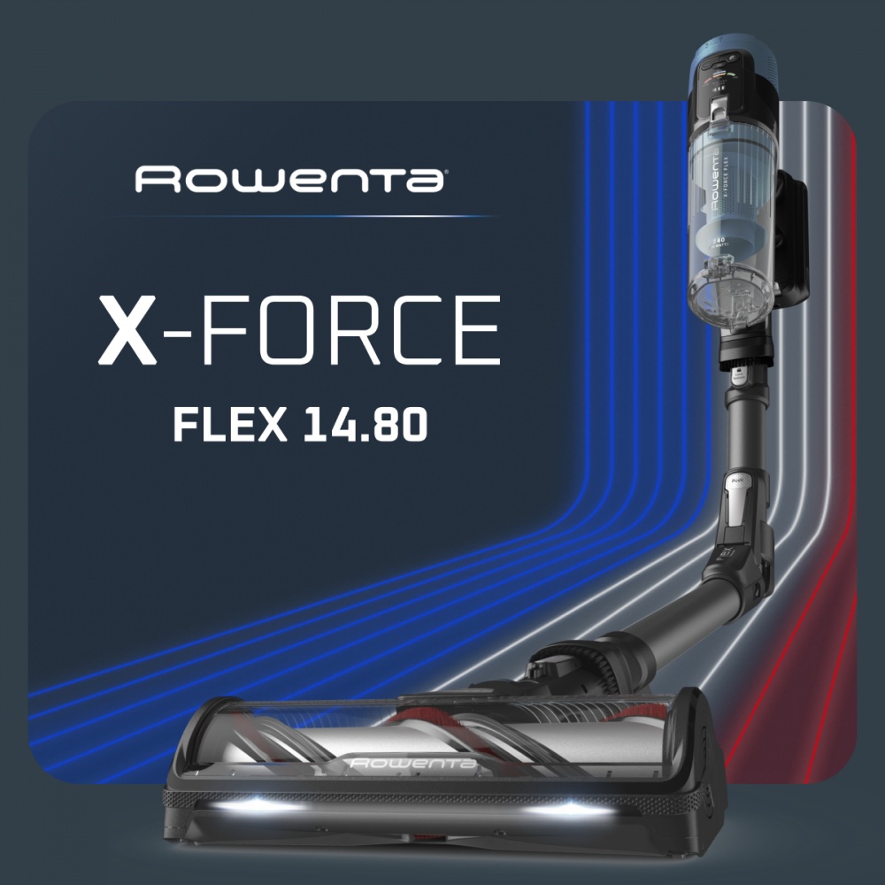 Пылесос аккумуляторный Rowenta X-Force Flex 14.80 RH9BC1WO blue