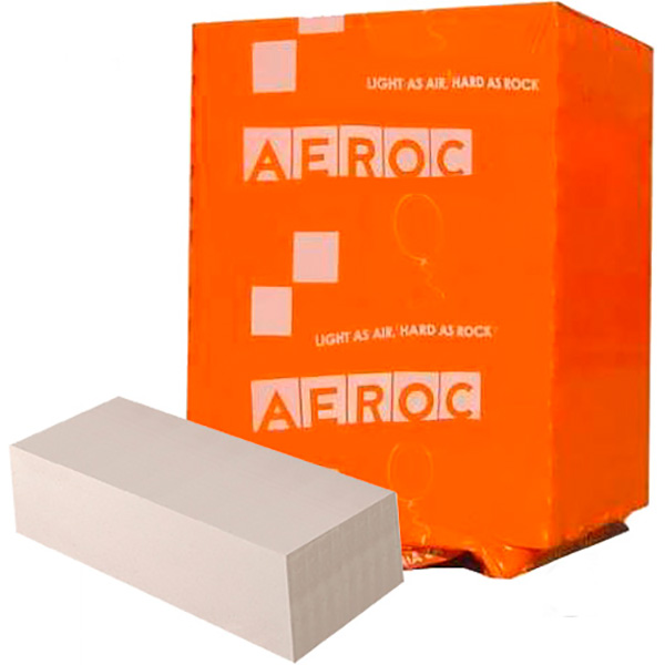 Газобетонный блок Aeroc 600x200x200 мм EkoTerm D-400