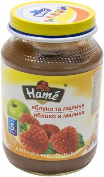 Пюре Hame Яблоко и малина 190 г 8595139703783 