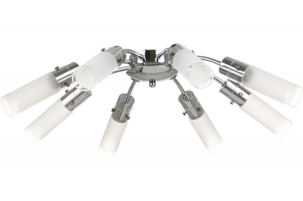 Світильник стельовий Accento lighting Camellia 8x40 Вт E14 хром ALPL-BL19230-8