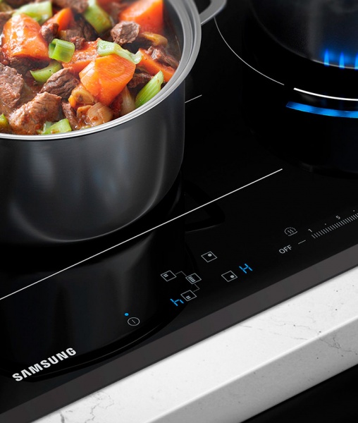 Варочная поверхность Samsung Virtual Flame NZ64R9777GK/W1