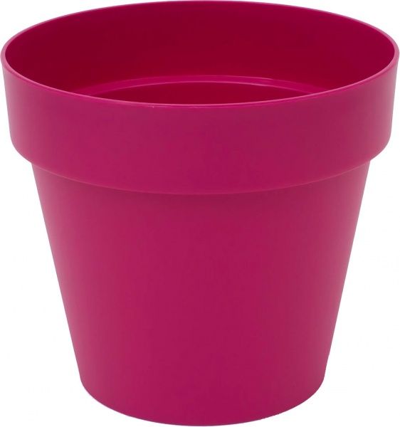 Горщик пластиковий Prosperplast Cube круглий 7л фуксія (75952-235) 