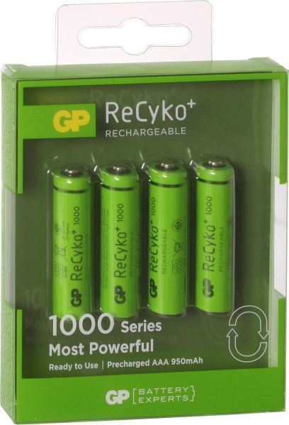 Аккумулятор GP 100АААНСE-2GBE4 AAA (R03, 286) 4 шт. 