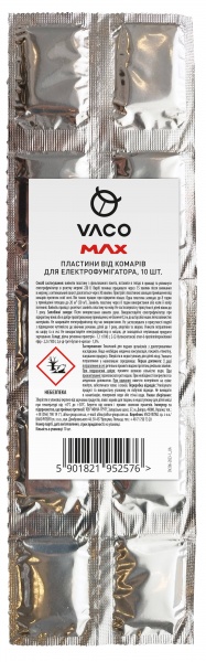 Пластины VACO от комаров к электрофумигатору 10 шт.