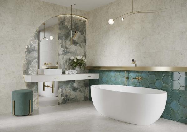 Плитка Ceramika Paradyz Wild Story Green Panel Mat 29,8x89,8 