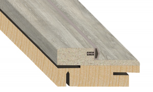 Дверная коробка телескопическая ОМиС (комплект) 2050х80 мм дуб светло-серый