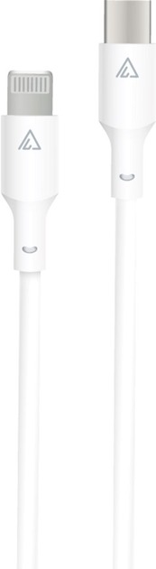 Кабель Acclab PwrX 30W Type-C to Lightning 1,2 м білий (1283126559556)