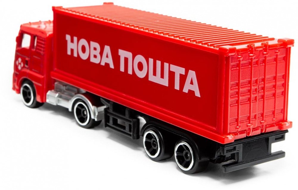 Модель TechnoDrive 1:43 Фура Новая Почта 250416CG