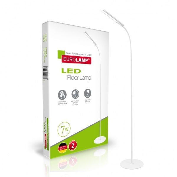 Торшер Eurolamp LED dimmable 7 Вт белый 