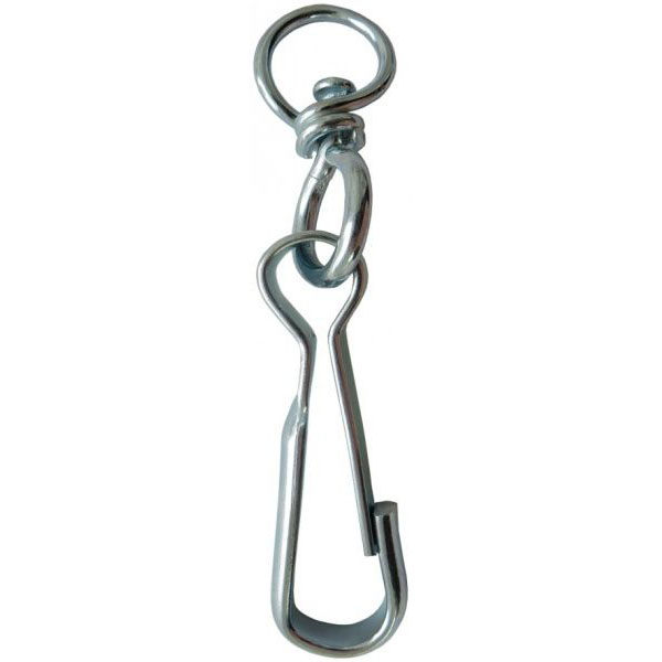 Карабін пружинний із вертлюгом 40 мм