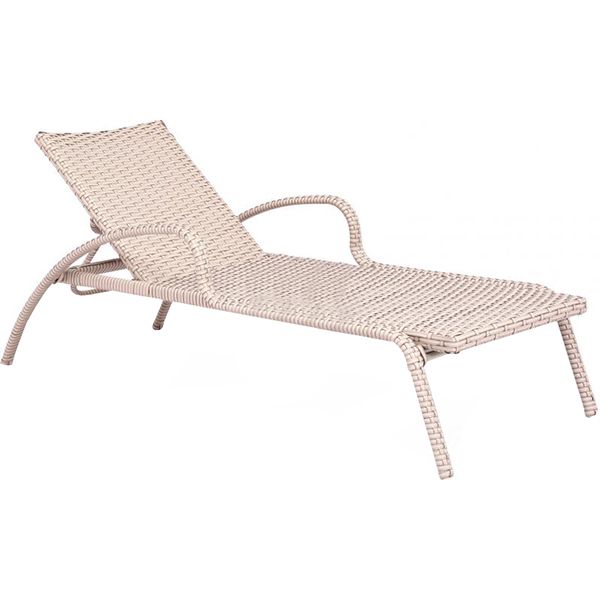 Шезлонг Bella Vita Маврикий серый 70x181,5 см 