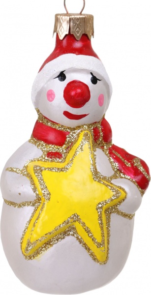 Декорация новогодняя Формовая игрушка в ассортименте 9 см 