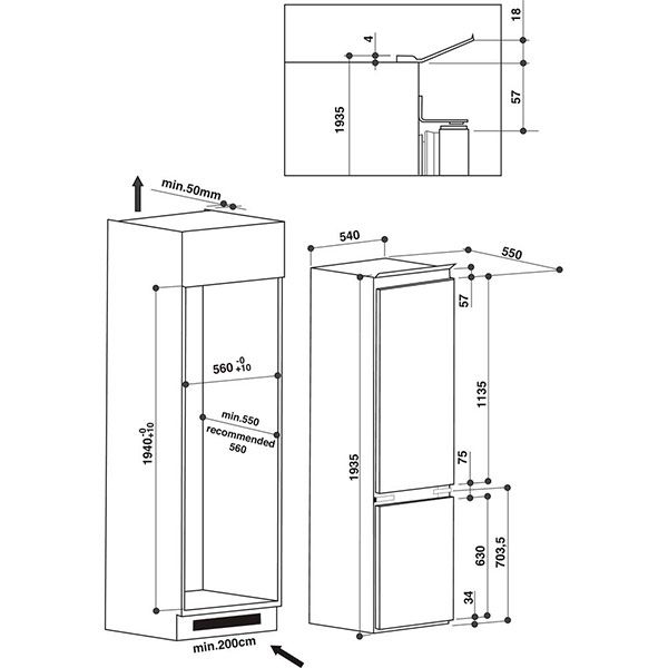 Вбудовуваний холодильник WHIRLPOOL ART 9811/A++SF