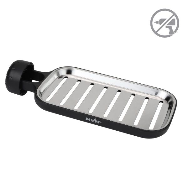 Полка MVM BP-22 черная с фиксатором 