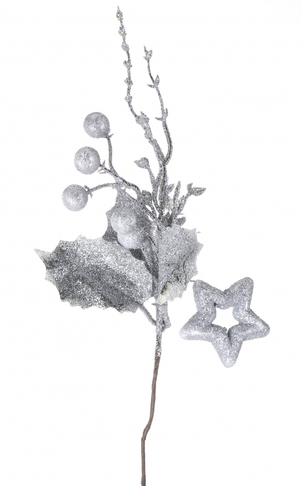 Гілочка декоративна букетик ягідок 28-33 см в асортименті (EYZ20-724/725 / 721)