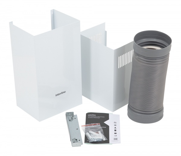 Витяжка Interline FLOW WH A/60/GL/M