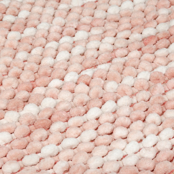 Коврик для ванной комнаты Homeline Shady 60х90 см бело-пудровый