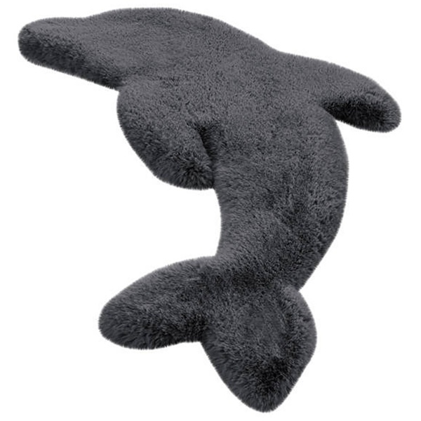 Ковер Kayoom Lovely Kids Dolphin Antracite 64 см x 90 см 