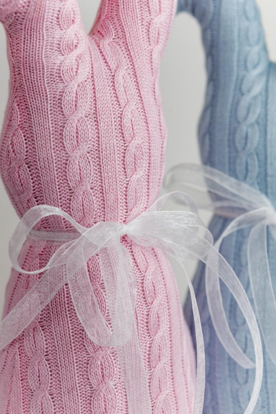 Декорация пасхальная Заяц Розовый Стопер