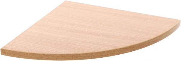 Полиця ДСП кутова радіусна 300x300 мм бук 