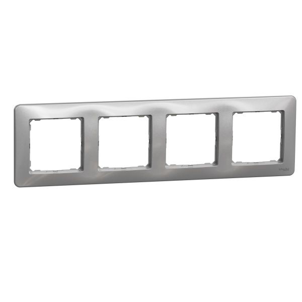 Рамка четырехместная Schneider Electric Sedna Design универсальная алюминий SDD313804
