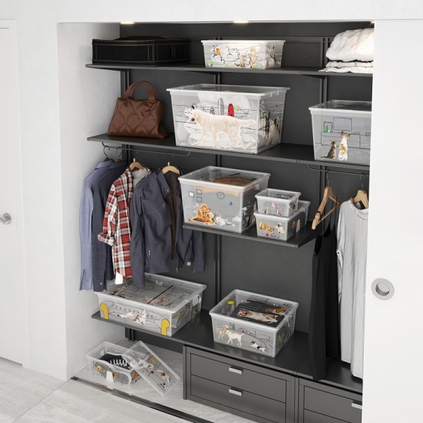 Ящик для зберігання KIS 241602 Pets Collectoin XL 50 л різнокольоровий 310x550x390 мм