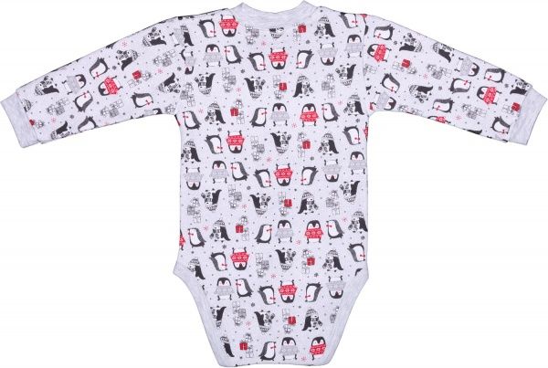 Боди детское для девочки Baby Veres Penguins р.56 красный 