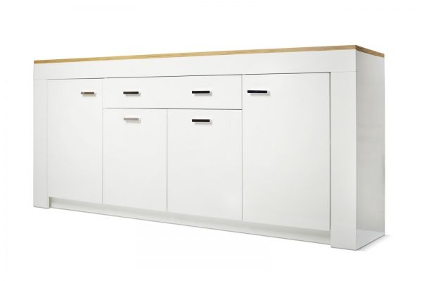 Комод Embawood Lemberg W1900 білий/дуб сонома 