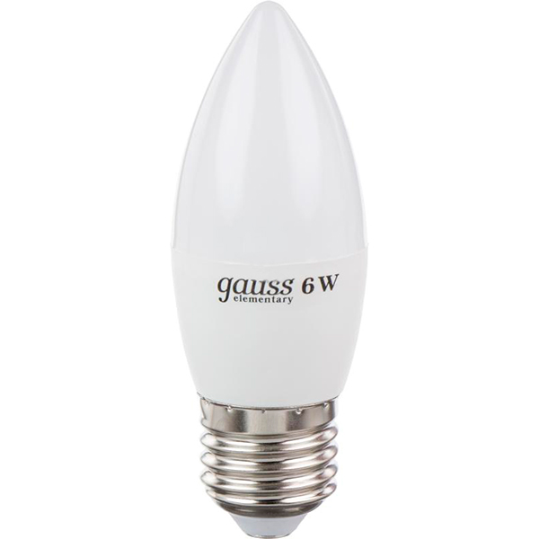 Лампа світлодіодна Gauss Elementary 33216 6 Вт C37 матова E27 220 В 2700 К 