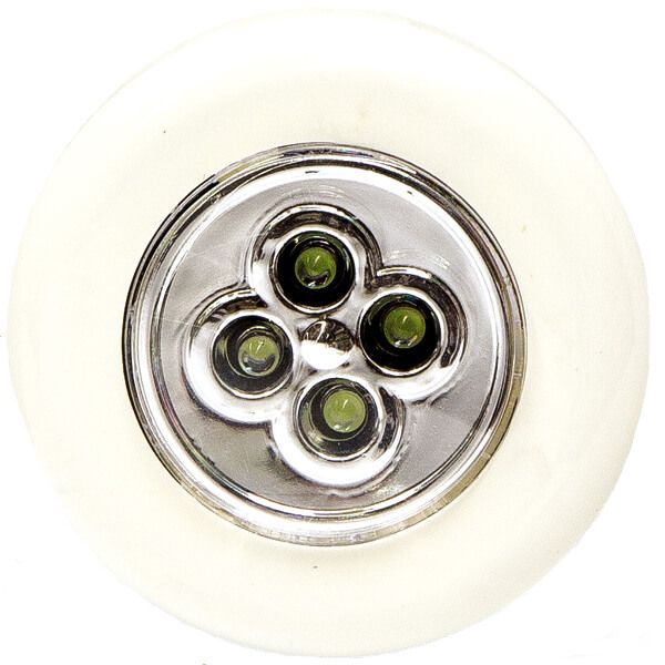 Фонарик круглый UP! (Underprice) Push Light LP-6803A-WH белый 