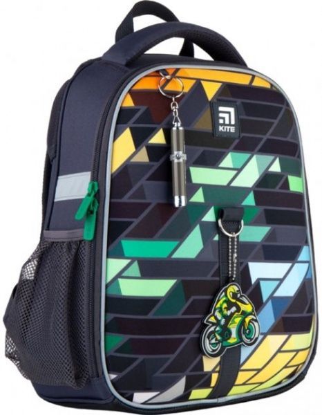 Рюкзак шкільний KITE Education каркасний Motorbike K21-555S-2