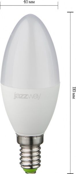 Лампа світлодіодна Jazzway PLED-SP 9 Вт C37 матова E14 220-240 В 5000 К 2859488 