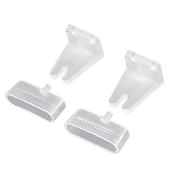 Комплект Rollotex Уголок нижней фиксации для жалюзи прозрачный 