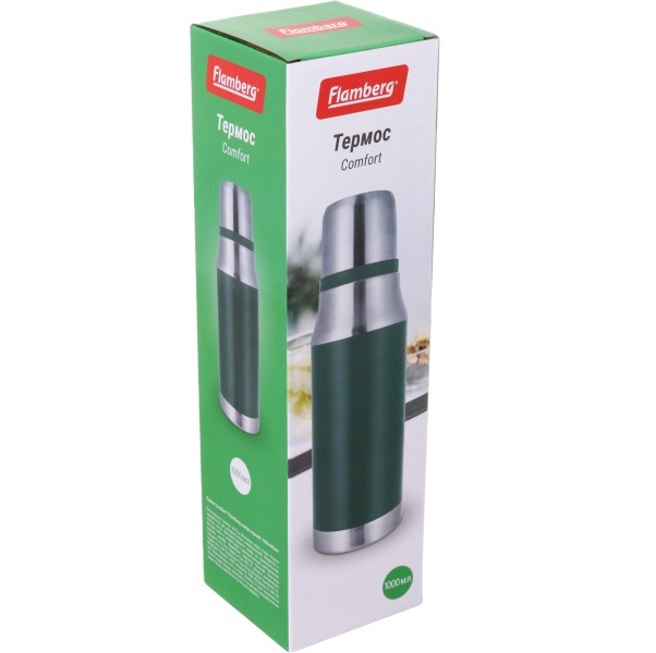 Термос Comfort 1000 мл зелений Flamberg