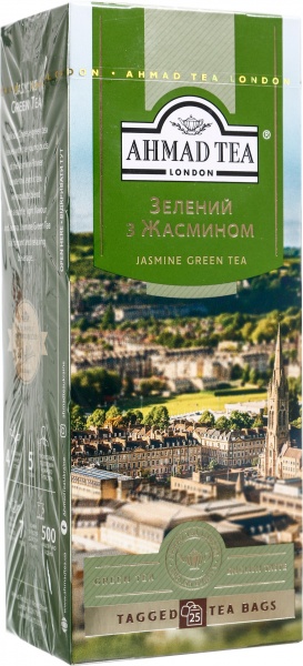 Чай зеленый Ahmad Tea с жасмином байховый мелкий 20 шт. 20 г 