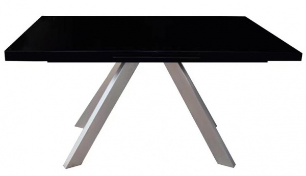 Стол обеденный Кемел T-910 1400/1800х850х760 мм черный глянец 