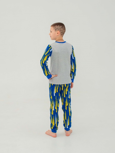Піжама для хлопчиків Smil р.134 сірий меланж 104689 