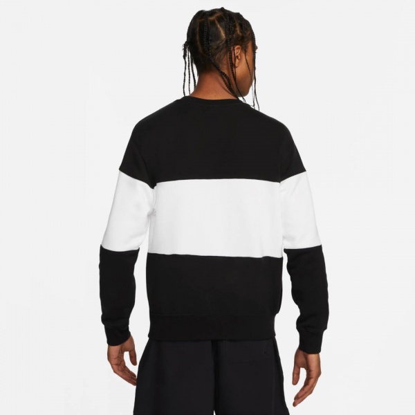 Світшот Nike M NK CLUB+ FT CREW CB FB7848-010 р.M чорний